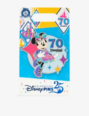 The Disney Store At Selfridges Multi-coloured Disney 70th Anniversary Of Disneyland Resort Minnie Metal Pin Badge