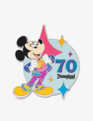 The Disney Store At Selfridges Multi-coloured Disney 70th Anniversary Of Disneyland Resort Mickey Mouse Metal Pin Badge In Multi