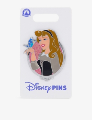 The Disney Store At Selfridges Multi-coloured Disney's Sleeping Beauty Aurora Enamelled Metal Pin In Multi