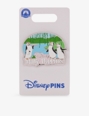 The Disney Store At Selfridges Multi-coloured Mary Poppins Penguin Metal Pin Badge In Multi