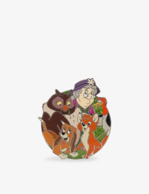 The Disney Store At Selfridges Multi-coloured The Fox And The Hound Metal Pin Badge In Multi