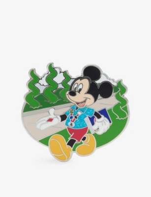 The Disney Store At Selfridges Multi-coloured Mickey Mouse Metal Pin Badge In Multi