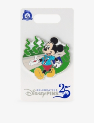 The Disney Store At Selfridges Multi-coloured Mickey Mouse Metal Pin Badge In Multi