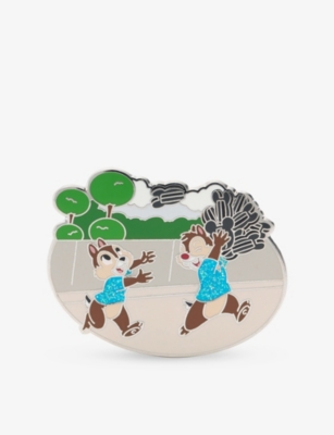 The Disney Store At Selfridges Multi-coloured Chip 'n Dale Metal Pin Badge In Multi