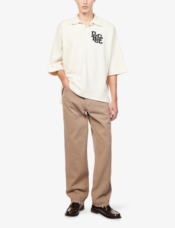 Boxy Cotton-Piqué Polo Shirt