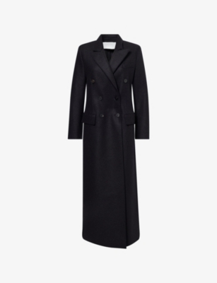 HARRIS WHARF LONDON: Tailored Long Pressed Wool Coat