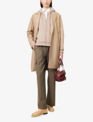 HARRIS WHARF LONDON: Oversized Cashmere Flannel Coat