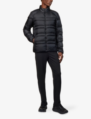 Vuori Mens Coordinate High-neck Shell-down Jacket Black Xl In Black