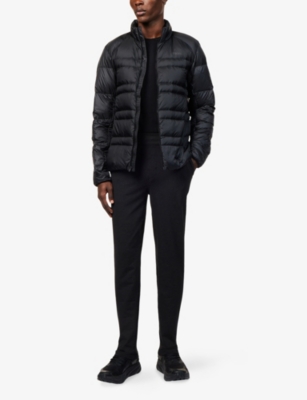 Vuori Mens Black Heather Coronado Tapered-leg Stretch-jersey Jogging Bottoms In Black