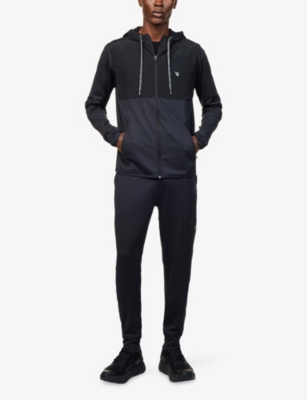 Vuori Mens Black Sunday Element Stretch-jersey Track Jacket Xl In Black