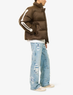 AMIRI: Bones Logo-Patch Shell-Down Jacket