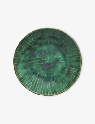 Serax Green Verde Lanza Stoneware Serving Plate In Green