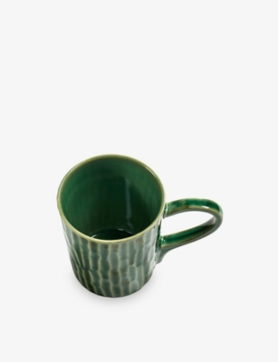 Serax Green Lanza Stoneware Tea Cup 10cm In Green