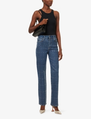 PAIGE: Stevie Straight-Leg Stretch-Denim Jeans