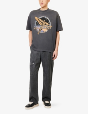 REPRESENT: Golden Tour Graphic-Print Short-Sleeve Cotton T-Shirt