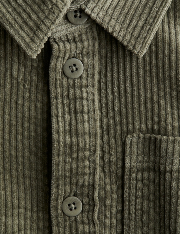 Patch-Pocket Relaxed-Fit Cotton-Corduroy Shirt 3-10 Years