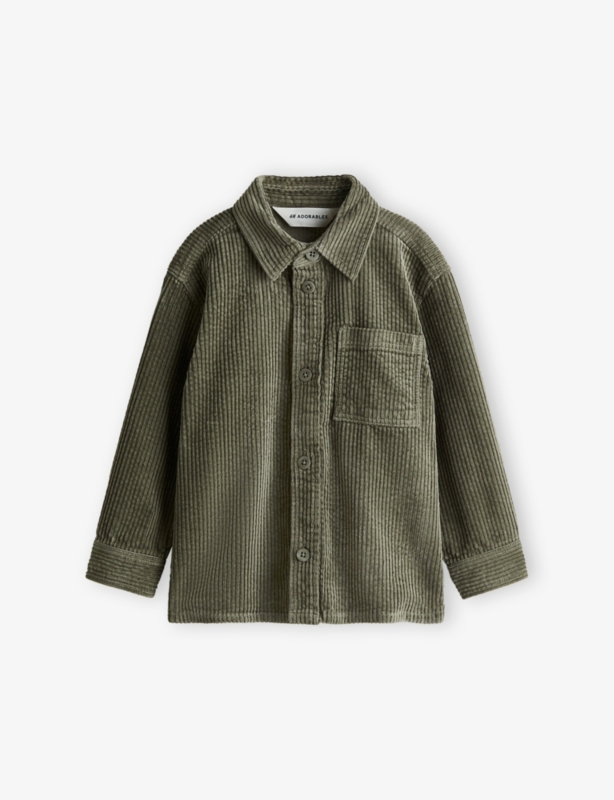 Patch-Pocket Relaxed-Fit Cotton-Corduroy Shirt 3-10 Years