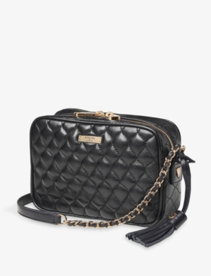 ASPINAL OF LONDON: Alice Quilted Leather Cross-Body Bag