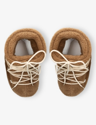 Moon Boot Icon Low Fleece Ankle Boots In Brown