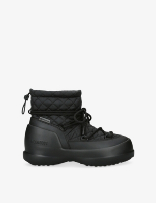 Moon Boot Womens Mezzaluna Quilted Shell S In Black