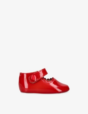 Elephantito Baby Mary Jane Patent Leather Shoes Red