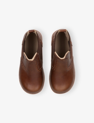 Elephantito Kids' Bootie Leather Boots Brown Eur 26 / 8.5 Uk In Brown