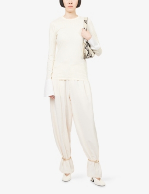 DARKPARK: Phebe Cuffed Stretch-Woven Trousers