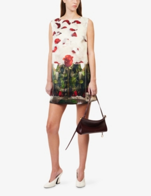 Macy Lily Grimshaw Womens Harry Lambert For  X Disney Sleeping Beauty Stretch-woven Midi Dress In White