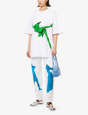 PBY OJS: Harry Lambert for PBY.OJS x Disney Peter-Pan Oversized-Fit Cotton-Jersey T-Shirt