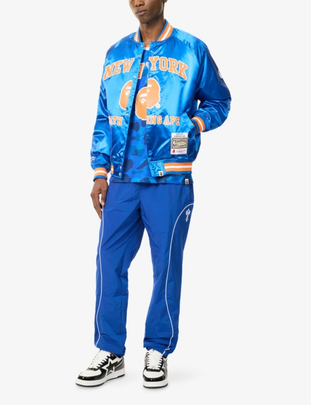 NBA Kicks Logo-Embroidered Satin Jacket