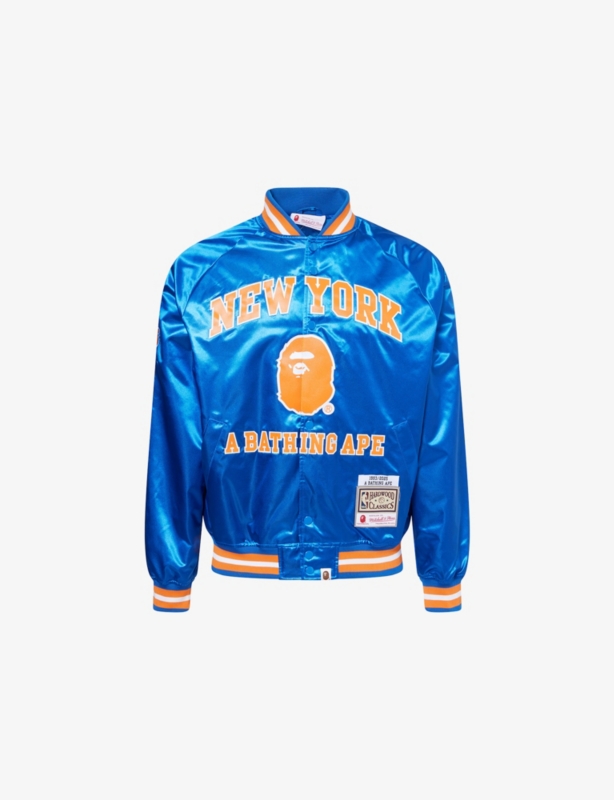 NBA Kicks Logo-Embroidered Satin Jacket