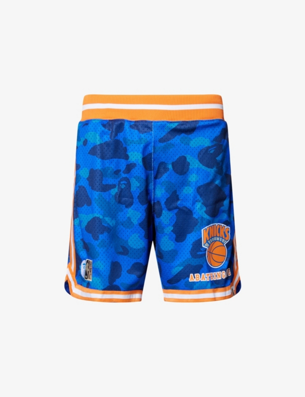 NBA Knicks Logo-Embroidered Mesh Shorts
