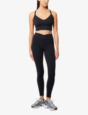 Bo+tee Womens Black Soft Active High-waist Gym Leggings In Black