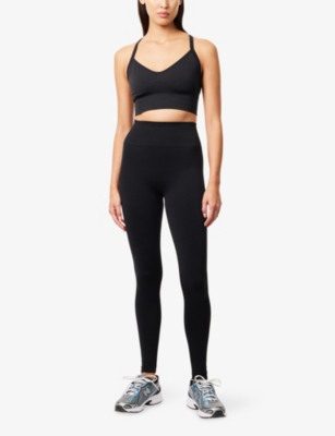 Bo+tee Womens Black Define Luxe High-waist Gym Leggings In Black