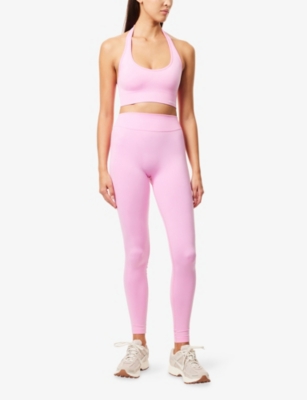 Bo+tee Womens Rose Luxe Seamless High-rise Leggings In Pink