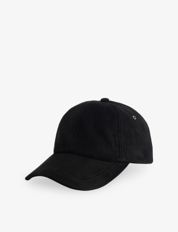 Branded Suede Cap