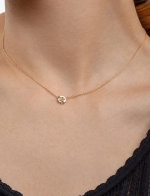 PIAGET: Piaget Rose 18ct Rose-Gold And 0.06ct Diamond Pendant&nbsp;Necklace