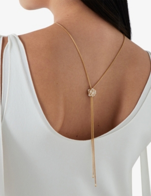 PIAGET: Piaget Rose Sky 18ct Rose-Gold And 0.72ct Diamond Pendant&nbsp;Drop Necklace