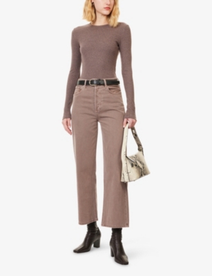 AGOLDE: Delphi Slim-Fit Rib-Knit Top