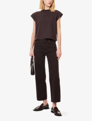 AGOLDE: Bryce Cap-Sleeve Cotton T-Shirt