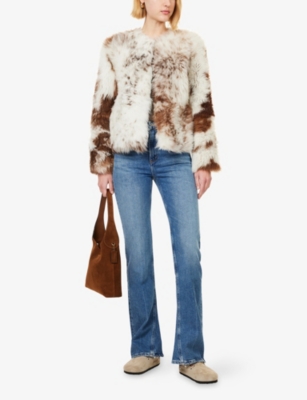 Agolde Leena Flared Jeans In Blue