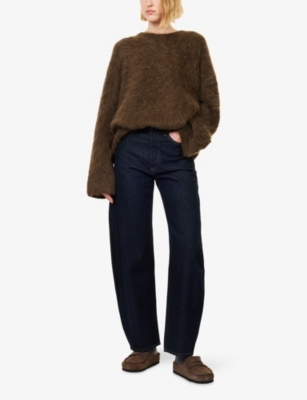 AGOLDE: Luna Pieced Barrel-Leg Denim Jeans