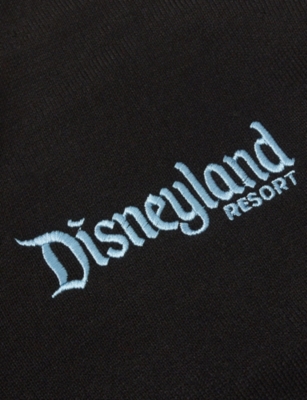 The Disney Store At Selfridges Womens Multi Disney X Skinnydip Unisex Graphic Embroidery Knitted Cardigan In Black