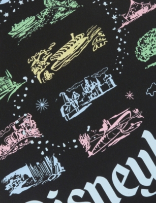 The Disney Store At Selfridges Womens Black Disney X Skinnydip Disneyland Cotton Tote Bag In Black