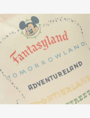 The Disney Store At Selfridges Womens White Disney X Skinnydip Disneyland Cotton Tote Bag In White
