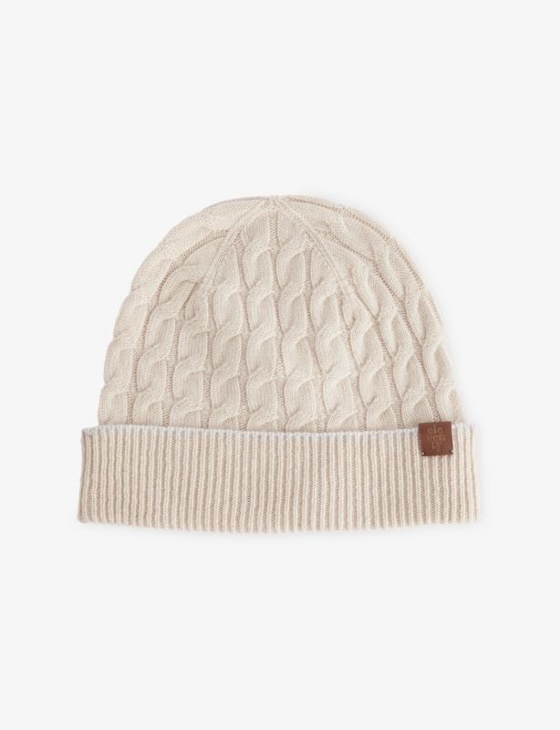 Cable-Knit Cashmere Beanie