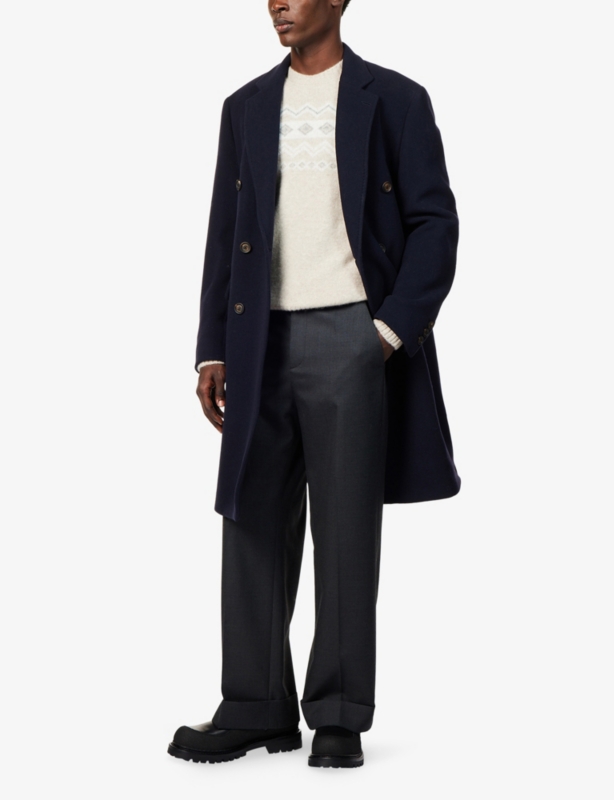 Fairisle Crewneck Silk-Cashmere Blend Jumper