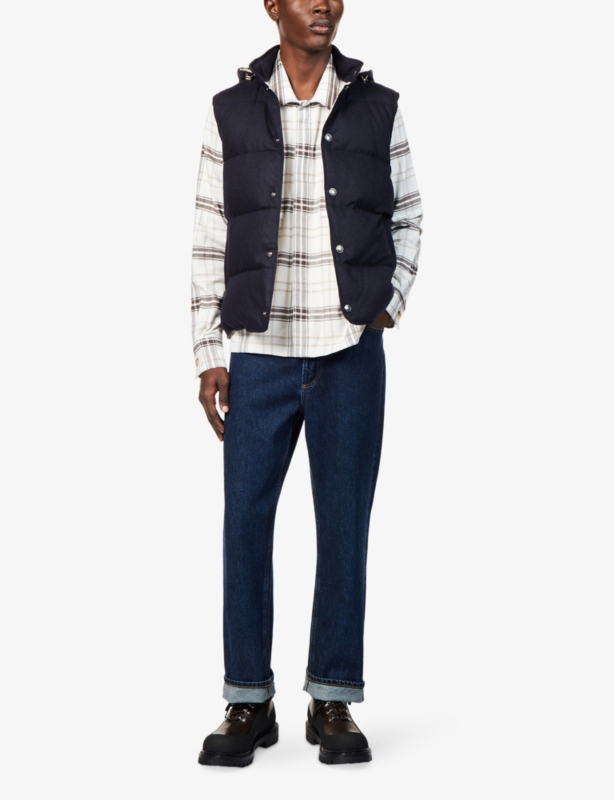 Checked Long-Sleeve Flannel Shirt