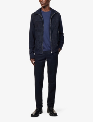 ELEVENTY: Crewneck Long-Sleeves Stretch-Cotton Top