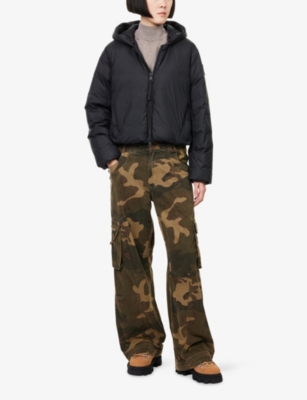 Canada Goose Womens Black Elba Nylon-down Jacket In Black